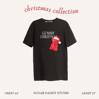 GUMMY CHRISTMAS Oversize - เสื้อยืดโอเวอร์ไซส์ สกรีนลายกัมมี่คริสมาสต์เสื้อยืดผู้หญิง