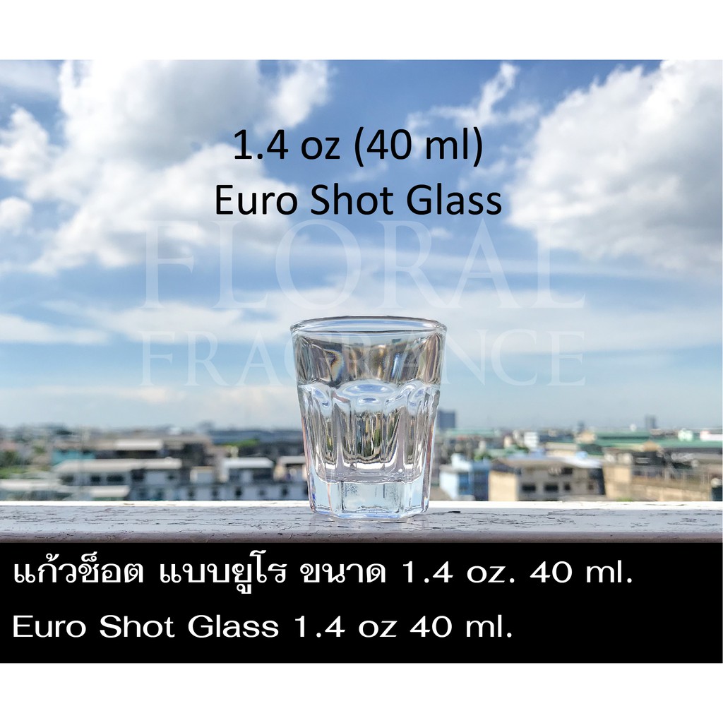 แก้ว-ช็อต-แบบ-ยูโร-ทรงหกเหลี่ยม-ขนาด-1-4-oz-40-ml-euro-shot-glass-แก้วเป๊ก-ทำเทียน-เทียนหอม-เหล้า-น้ำ