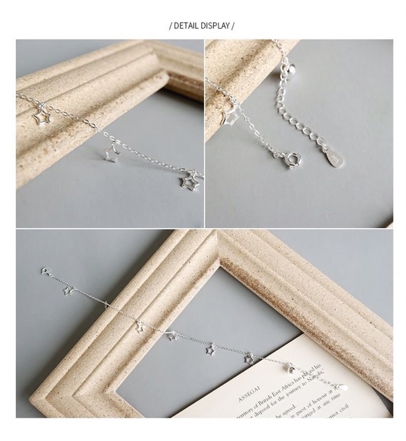 pre-order-สร้อยข้อเท้าดวงดาวรอบข้อเท้า-เงิน-92-5
