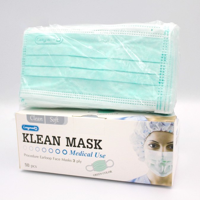 ภาพหน้าปกสินค้าlongmed klean mask (หน้ากากอนามัย) เกรดมาตรฐานทางการแพทย์ จากร้าน nktpharmacy บน Shopee