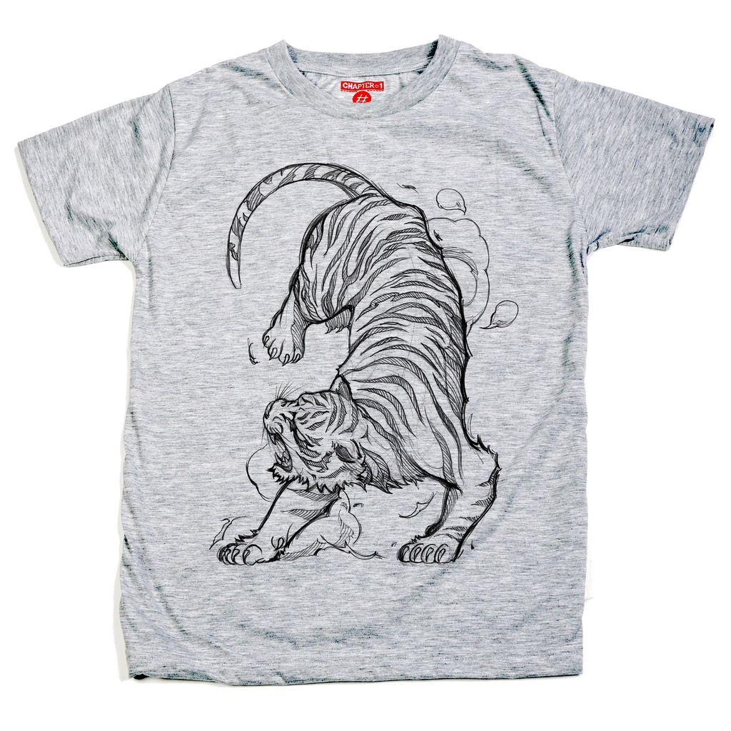 เสื้อยืด-แขนสั้น-แชปเตอร์วัน-คาแรคเตอร์-ลาย-เสือ-ผ้านิ่ม-tiger-chapter-one-character-soft-t-shirt