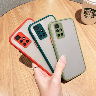 ส่งจากไทย เคสมือถือ Case Xiaomi Redmi 10 เคสกันกระแทก ปุ่มสีผิวด้าน  เคสกันรอยกล้อง ขอบนิ่มหลังแข็ง