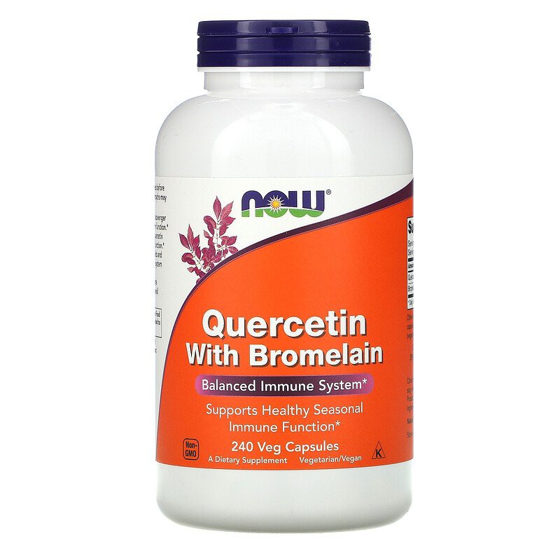 ภาพสินค้าพร้อมส่ง Now Foods, Quercetin with Bromelain, 120, 240 Veg Capsules เควอซิทิน จากร้าน freshvits บน Shopee ภาพที่ 3