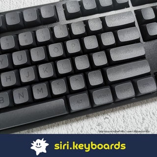 ภาพขนาดย่อของภาพหน้าปกสินค้าGentleman All Black Keycaps, Front Print/Blank/No Print ปุ่มคีย์บอร์ด 125 ปุ่ม (ANSI/PBT/XDA V2) จากร้าน sirikeyboards บน Shopee