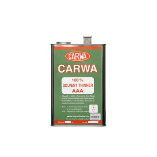 THINNER CARWA AAA 1GL ทินเนอร์ CARWA AAA 1 แกลลอน น้ำยาและตัวทำละลาย น้ำยาเฉพาะทาง วัสดุก่อสร้าง THINNER CARWA AAA 1GL