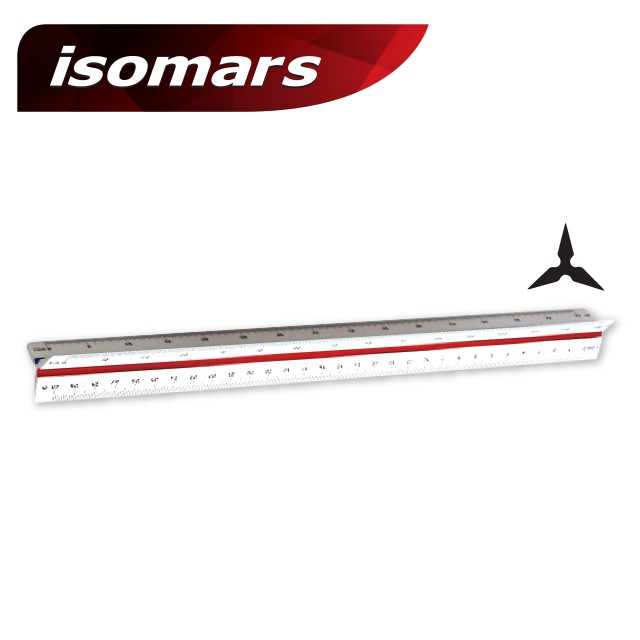 ISOMARS ไม้สเกล (Triangular scale) 1 อัน | Shopee Thailand