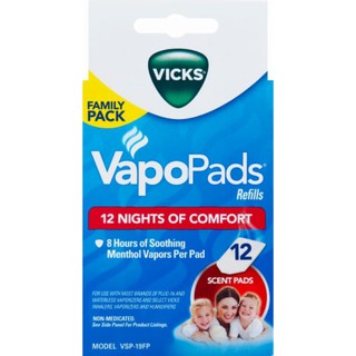 ภาพหน้าปกสินค้าVicks Soothing Menthol VapoPads, 12-Pack แผ่น refill (สำหรับใส่เครื่อง Vicks Gallon หรือเครื่อง Vicks Waterless) ที่เกี่ยวข้อง