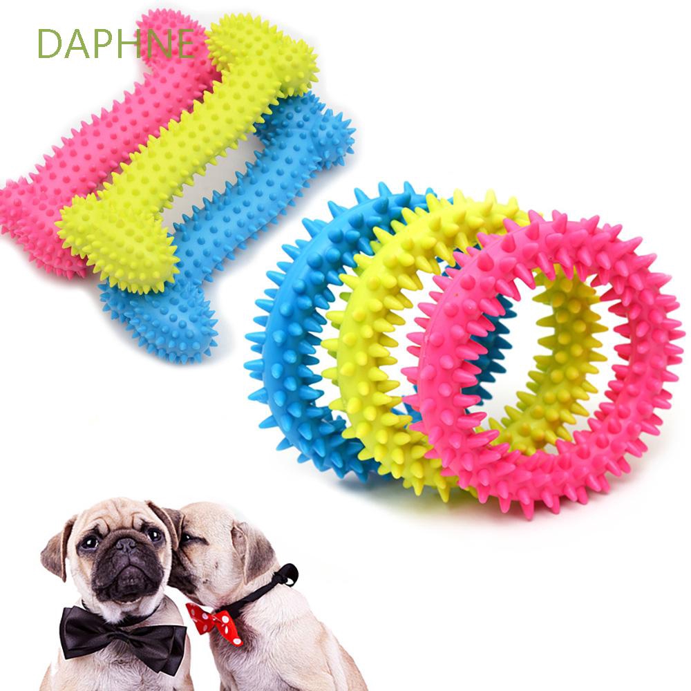 รูปภาพสินค้าแรกของDAPHNE Tough Strong Chew Pet Supplies Rubber Thorn Bone Molar Training Dog Toys