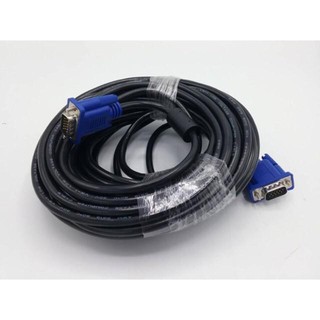 VGA Cable สายยาว 15 เมตร M/M (หัวสีน้ำเงิน/สายสีดำ)