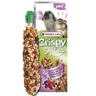 Crispy - Stick RB-CH Forest Fruit (รสผลไม้ป่า) ขนมสำหรับกระต่าย แกสบี้ (110g.)