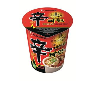 nong shim shin ramyun noodle soup cup ชินรามยอน มาม่าเกาหลี 신컵 신라면 작은컵 한국 컵라면 68g