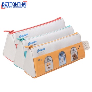 Deli 67080 Pencil Pouch กระเป๋าดินสอ คละสี 1 ชิ้น อุปกรณ์เครื่องเขียน กล่องดินสอ อุปกรณ์การเรียน โรงเรียน