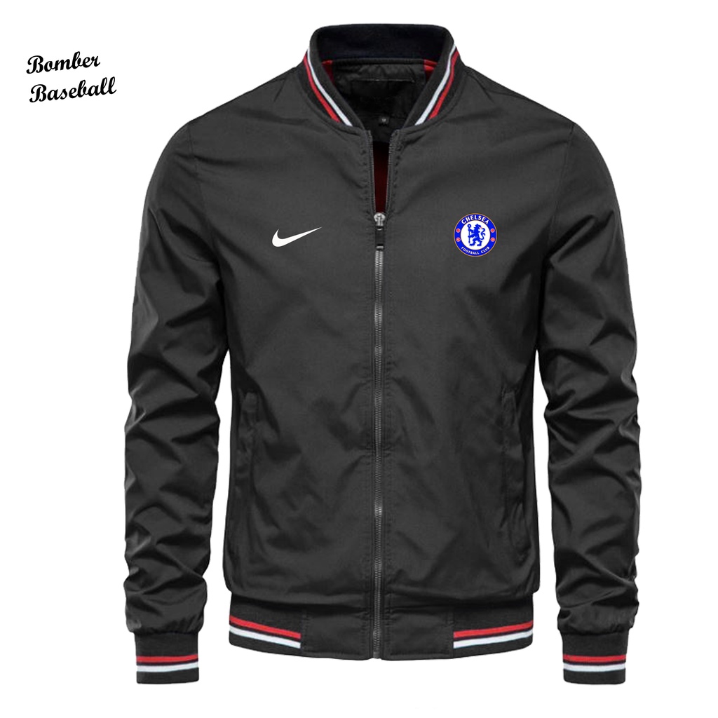 เสื้อแจ็กเก็ตเบสบอล-มีซิป-ลายโลโก้-chelsea-bomber-ของแท้