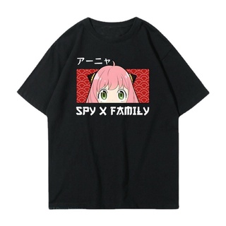 เสื้อยืดโอเวอร์ไซส์เสื้อยืดแขนสั้น พิมพ์ลาย Anya SPY X FAMILY SPY Play House สําหรับผู้ชายS-3XL