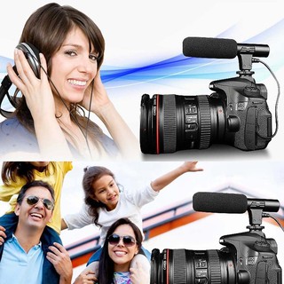 ภาพขนาดย่อของภาพหน้าปกสินค้าไมโครโฟนสำหรับกล้องวีดีโอ Canon Nikon Dslr Dv จากร้าน discountstore.th บน Shopee ภาพที่ 4