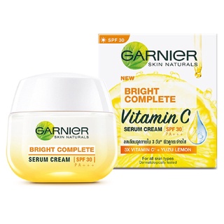 Garnier  Bright Complete Vitamin C Spf 30 การ์นิเย่ ไบรท์ คอมพลีท วิตามิน ซี 50 ml