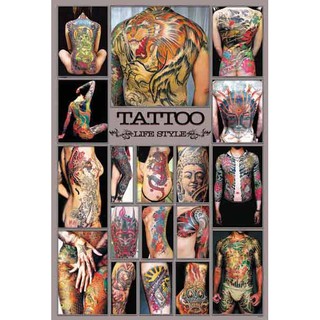 โปสเตอร์ ลาย สัก Tattoo โปสเตอร์ติดผนัง โปสเตอร์สวยๆ ภาพติดผนังสวยๆ poster ภาพลายสัก