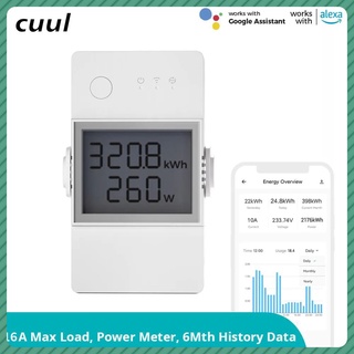 ในสต็อก Sonoff Pow Elite 16a/20a Sensor สวิตช์อัจฉริยะพร้อมชิป Esp32ป้องกันการโอเวอร์โหลดพร้อมหน้าจอ Lcd ผ่าน Ewelink Alexa Google Home Cod