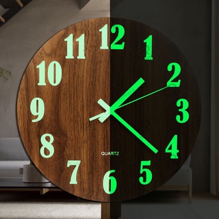 ภาพหน้าปกสินค้านาฬิกาติดผนัง นาฬิกา นาฬิกาแขวน นาฬิกาแขวนผนังเรืองแสง ตัวเลขและเข็มเรืองแสงในที่มืด pandashome ที่เกี่ยวข้อง