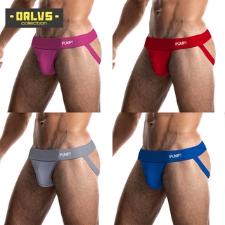 ( Orlvs ) Jockstrap กางเกงชั้นในผ้าฝ้ายระบายอากาศแบบแห้งเร็วสําหรับผู้ชาย Pu009