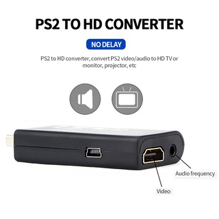 ภาพขนาดย่อของภาพหน้าปกสินค้าตัวแปลงPS2 To HD Converter อแดปเตอร์ PS2 เป็น HD แบบพกพา ต่อเครื่องเล่น PS2 ออกทีวี HD 3.5mm ช่วยให้ภาพชัดขึ้น จากร้าน luckystar_mall บน Shopee