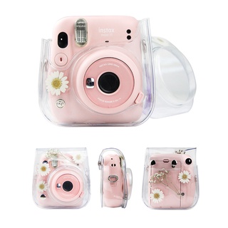 Cancer309 เคสกระเป๋าใส่กล้อง Pvc ใส ขนาดเล็ก พร้อมสายคล้องไหล่ สําหรับ Fujifilm Instax Mini 11 9 8
