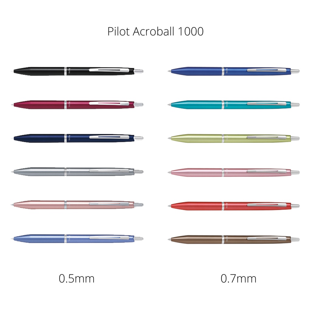 pilot-acroball-acro-1000-ปากกาลูกลื่น-หมึกน้ํามัน-0-5-มม-0-7-มม