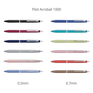 Pilot Acroball Acro 1000 ปากกาลูกลื่น หมึกน้ํามัน 0.5 มม. 0.7 มม.
