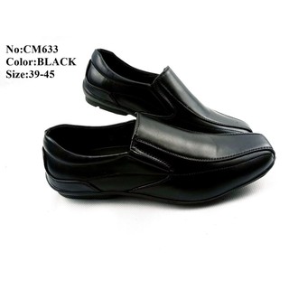 รองเท้าคัดชูผู้ชาย USB สีดำล้วน เป็นรองเท้าสำหรับใส่เรียน หรือใส่ทำงาน ทำจากวัสดุเกรดพรีเมี่ยม