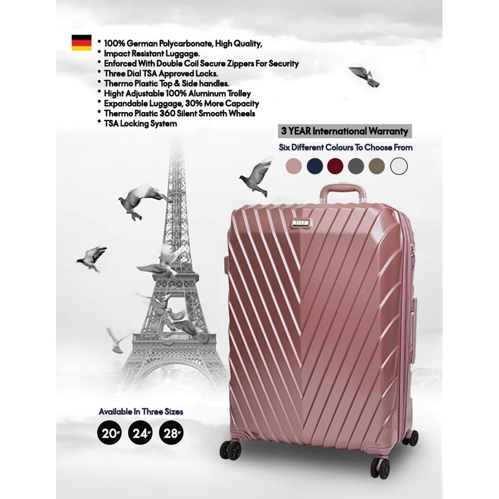 elle-travel-luggage-valken-collection-25-100-polycarbonate-pc-luggage-aluminum-trolley-360-wheels-spinner