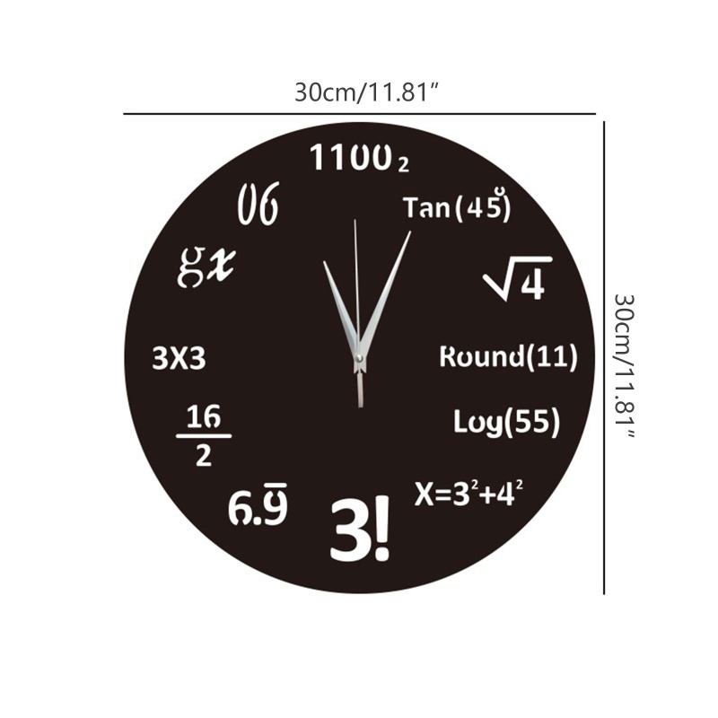 aoto-นาฬิกาแขวนผนัง-สูตรคณิตศาสตร์-สร้างสรรค์-สําหรับตกแต่งบ้าน-ห้องนอน-หอพัก