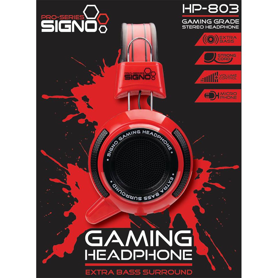 ภาพหน้าปกสินค้าหูฟัง Headset Signo HP-803 / MD-TECH HS-388 Gaming Grade Stereo จากร้าน wpp5129 บน Shopee