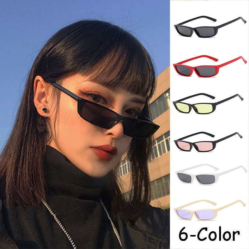 ภาพหน้าปกสินค้าCOD แว่นกันแดด ทรงสี่เหลี่ยมผืนผ้า สไตล์เกาหลี ย้อนยุค สำหรับผู้หญิง จากร้าน yixin.th บน Shopee