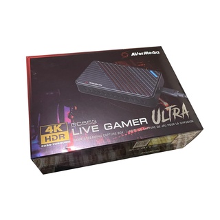 AVerMedia Live Gamer ULTRA (GC553) 4K HDR PassThrough Game Streaming Capture Box