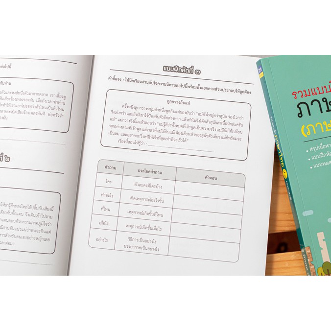 หนังสือ-รวมแบบฝึกภาษาไทย-ป-๔-ภาษาพาที