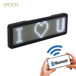 Epoch ป้ายชื่อ Led ดิจิตอลหลากสีบลูทูธแบบชาร์จไฟได้หลากสี