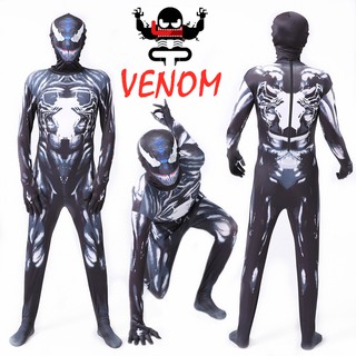 ภาพขนาดย่อของภาพหน้าปกสินค้าชุดจั๊มสูทคอสเพลย์ Spider man Zentai Venom เหมาะกับวันฮาโลวีน สําหรับผู้ชาย และผู้หญิง จากร้าน longju.th บน Shopee