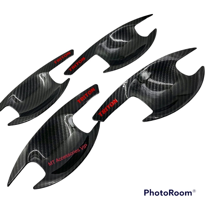 triton-ไททั้นปี2015-2022-รุ่น4ประตู-เบ้ากันรอย-ลายแคฟล่าโลโก้แดง