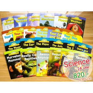 พร้อมส่ง หนังสือเด็กภาษาอังกฤษแนววิทยาศาสตร์ Scholastic Science Vocabulary Readers 24 เล่ม