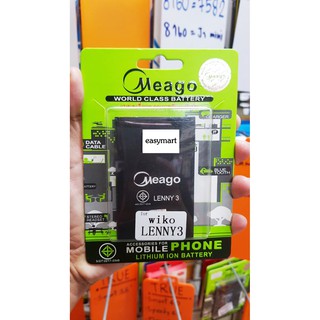 Meago แบตเตอรี่  Wiko Lenny  2/3 , Sunny2plus ความจุ 1500 mAh สินค้ามาตรฐาน มอก. รับประกัน 3 เดือน ของแท้ 100%