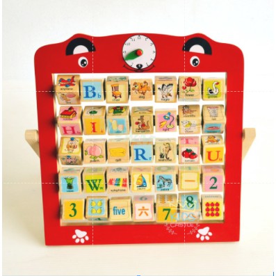 ของเล่นไม้-ของเล่นไม้เสริมพัฒนาการ-นับเลข-สอนภาษา-สอนดูนาฬิกา-alphabet-teaching-frame