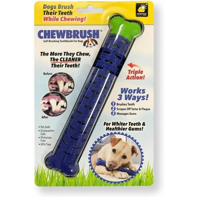blueoutlet-chewbrush-กระดูกยางขัดฟันสุนัข