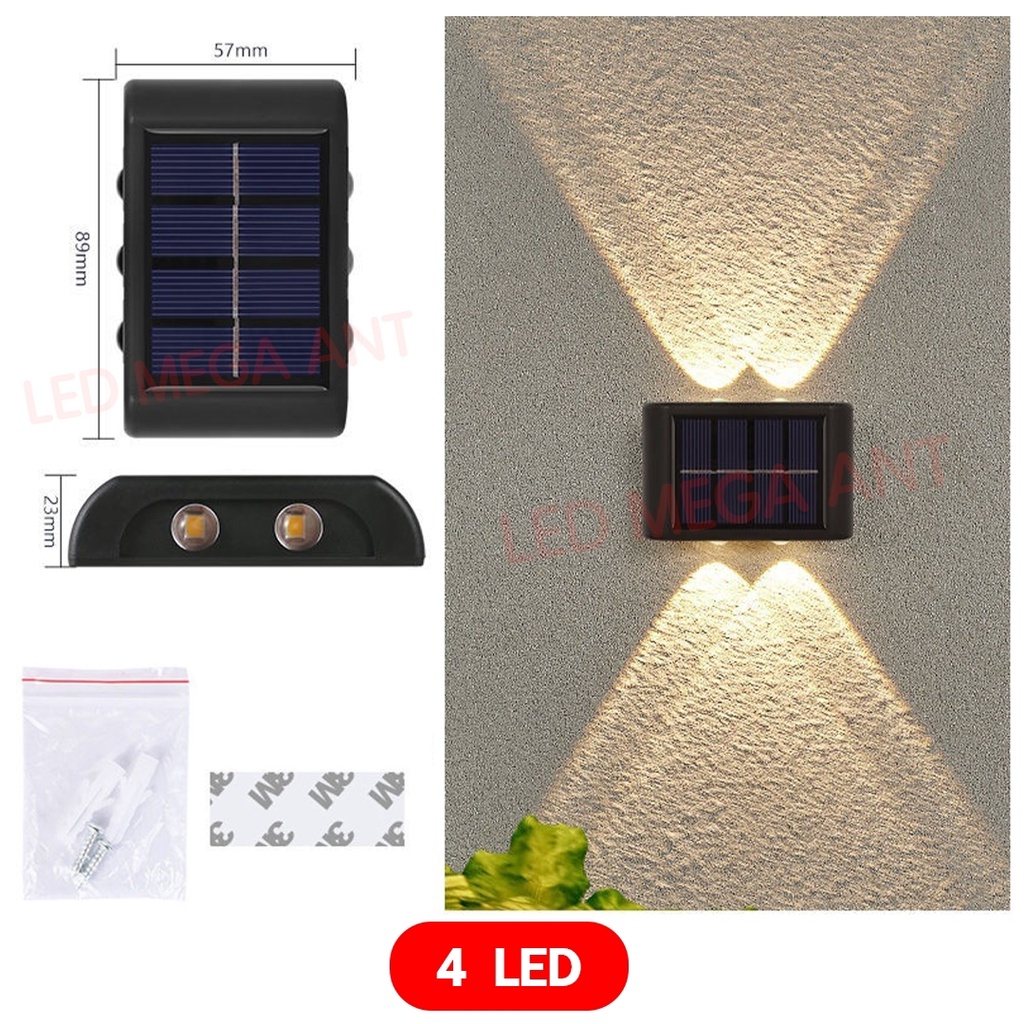 Solar cell โซล่าเซลล์ติดผนังทางเดิน ( Soalr wall lamp Led ) ค่าไฟ0บาท ...