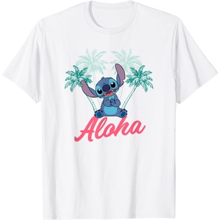 ราคาระเบิดDisney เสื้อยืดผู้ใหญ่ ลาย Lilo and Stitch Aloha สําหรับผู้ชาย และผู้หญิง - เสื้อยืด สําหรับผู้ใหญ่ - เสื้อเชิ