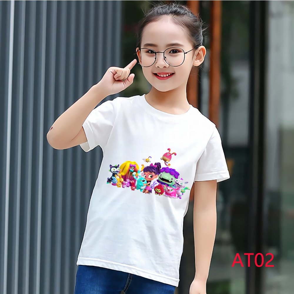 พร้อมส่ง-เสื้อยืดแขนสั้น-พิมพ์ลายการ์ตูน-abby-hatcher-แฟชั่นสําหรับเด็กผู้หญิง