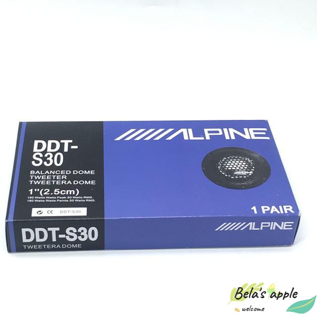 Alpine S30 DDT-S30 ลําโพงทวีตเตอร์ปรับสมดุลรถยนต์ 1 นิ้ว 360 วัตต์ 25 ...