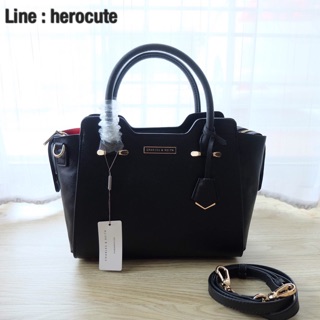 Charles &amp; Keith Trapeze Top Handle Bag ส่งฟรีEMS