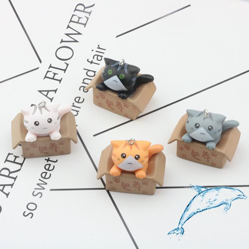 สินค้า จี้เรซิ่น รูปตุ๊กตาแมว แฮนด์เมด DIY สําหรับทําเครื่องประดับ ต่างหู พวงกุญแจ กระเป๋า