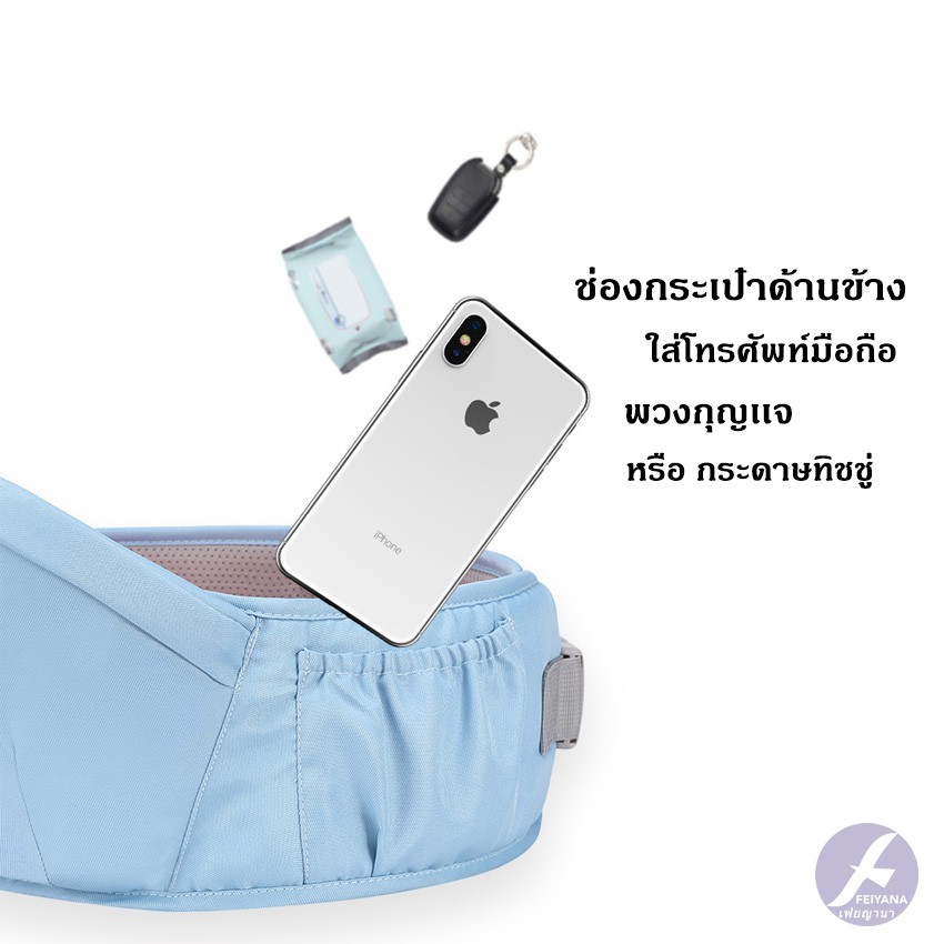 ภาพสินค้าFEIYANA Babylab Hip Seat เป้อุ้มเด็ก เด็กอ่อน เป้อุ้มเด็กนั่ง ใช้ได้ตั้งแต่ แรกเกิด-3 ปี จากร้าน feiyana บน Shopee ภาพที่ 8