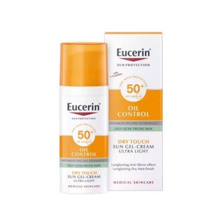 ภาพขนาดย่อของภาพหน้าปกสินค้ายูเซอริน Eucerin Sun Protection Oil Control Dry Touch Face Sun Gel Cream SPF50+ (50ml.)  Pigment จากร้าน wedalin บน Shopee